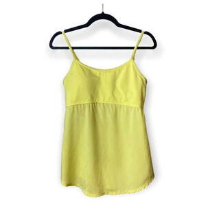 Under Armour Neon  Yellow Tank with Bra